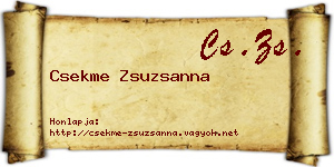 Csekme Zsuzsanna névjegykártya