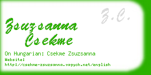 zsuzsanna csekme business card